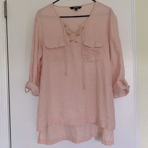Ellen Tracy linen tunic